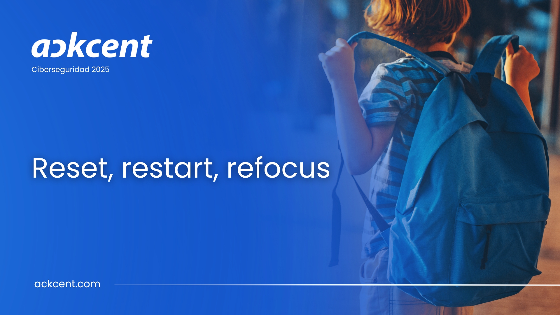 Reset, restart, refocus